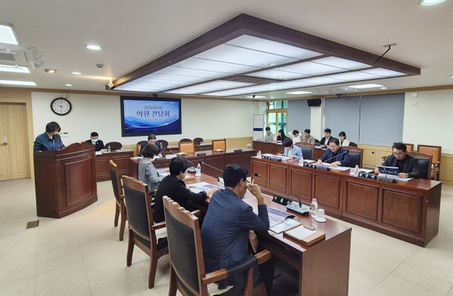 정선군의회, 9월 의원 간담회 개최