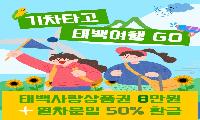태백시, 철도 이용 체류 관광객에 태백사랑상품권 지원